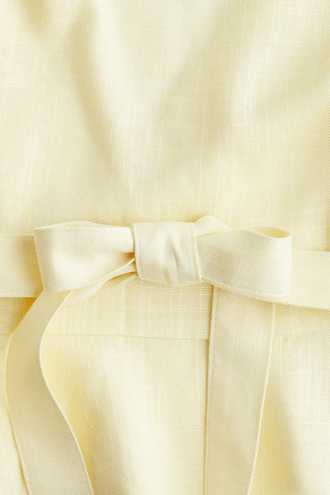 Blouse en lin mélangé