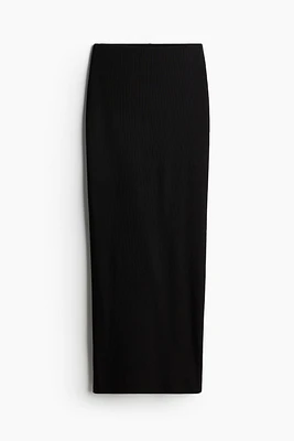 Ribbed Pencil Skirt