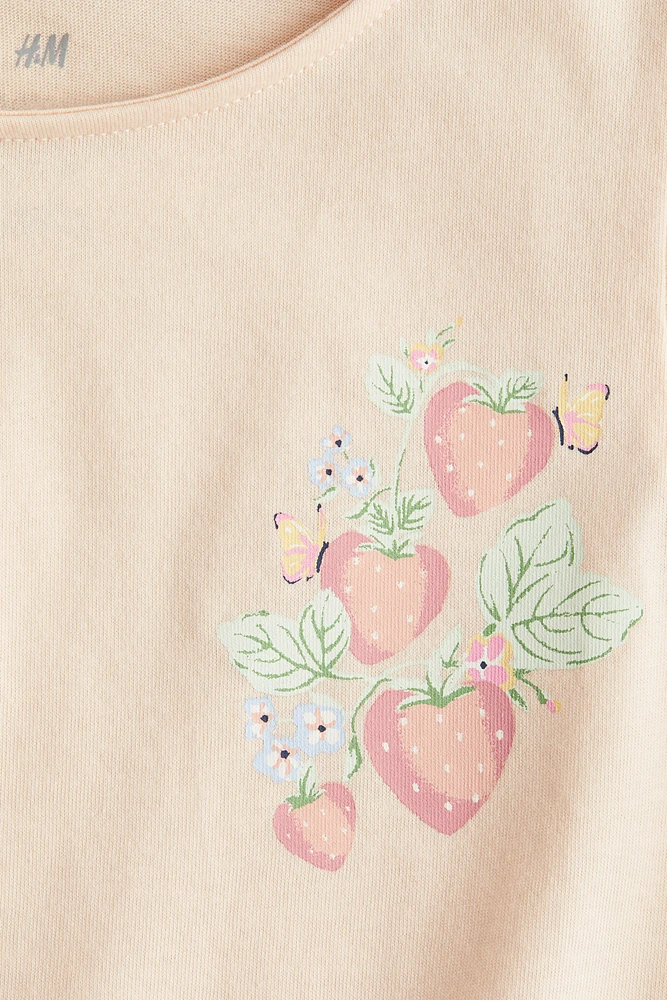 Flutter-Sleeved Cotton Top