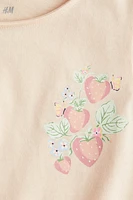 Flutter-Sleeved Cotton Top