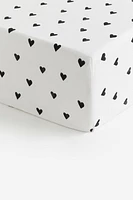 Drap-housse en coton à motif