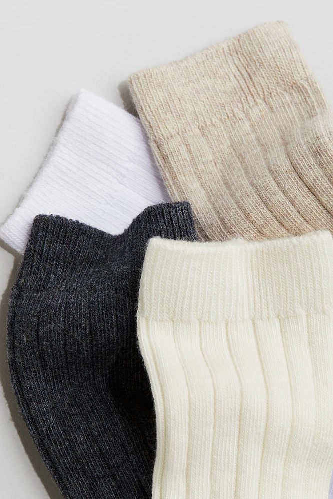 4-pack Ribbed Socks