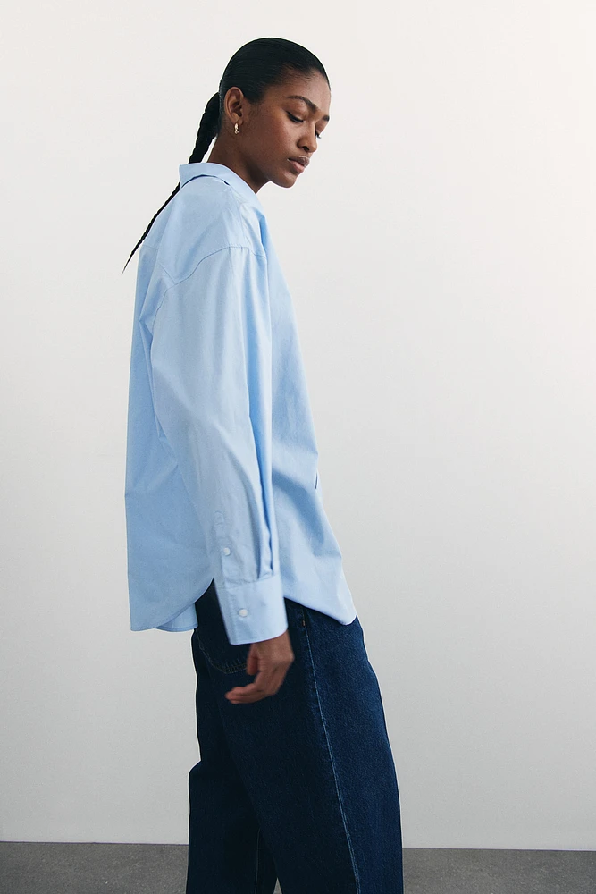 Loose-fit cotton shirt