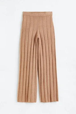 Rib-knit Pants