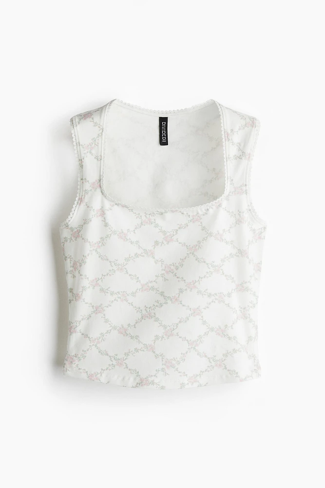 Camisole à bords picots