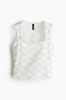 Camisole à bords picots