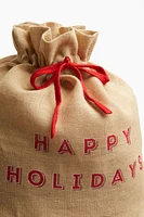 Jute santa sack