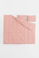 Cotton Percale King/Queen Duvet Cover Set