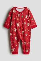 Patterned Pajama Jumpsuit