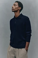 Regular Fit Wool Polo Sweater