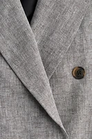 Linen-Blend Blazer