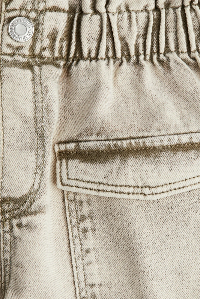 Short Coupe Flottante en denim