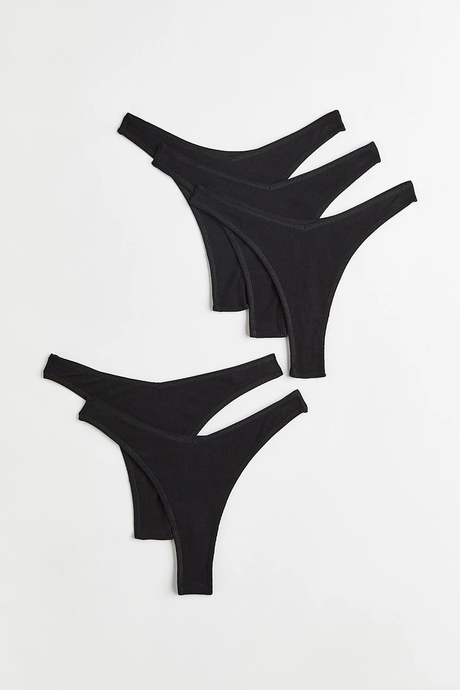 5-pack Ribbed Thong Briefs