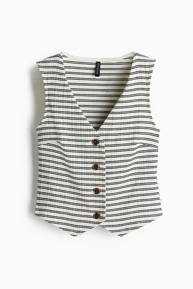 Rib-Knit Vest