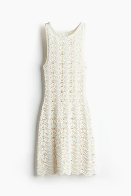 Robe en maille pointelle