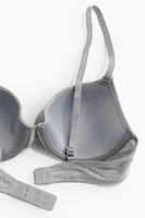 Padded Underwire Cotton Bra