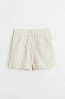 Linen-blend Shorts