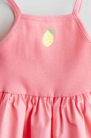 Robe avec détail imprimé