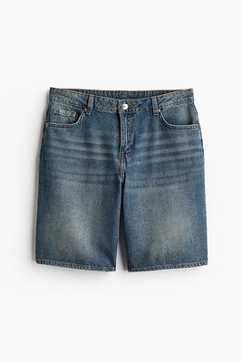 Low Denim Shorts