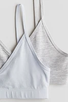 Lot de 2 brassières à encolure en V