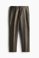 Slim-Fit Shimmery Suit Pants