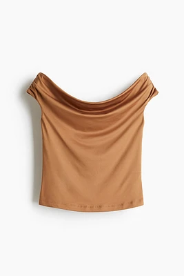 Draped Off-the-Shoulder Top