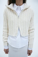 Cardigan with Zipper