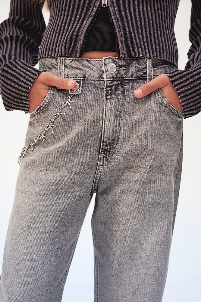 Baggy Fit Bootcut Leg Jeans