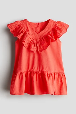 Robe à volant en coton