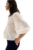 Smock-Neck Blouse