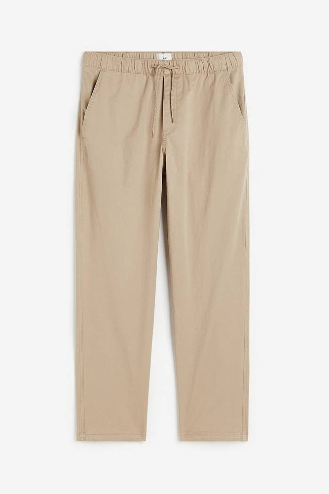 Relaxed Fit Twill Pull-on Pants