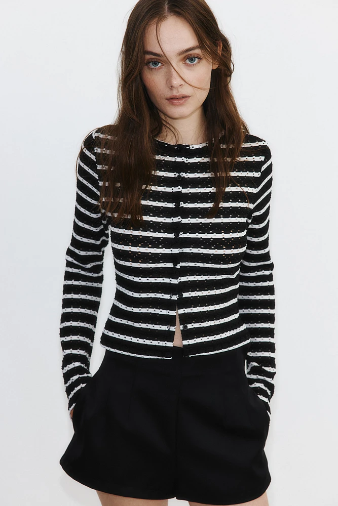 Chandail en jersey pointelle