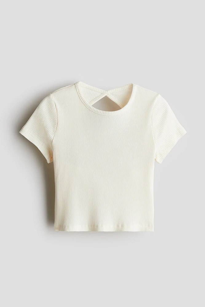 Ribbed Jersey Top