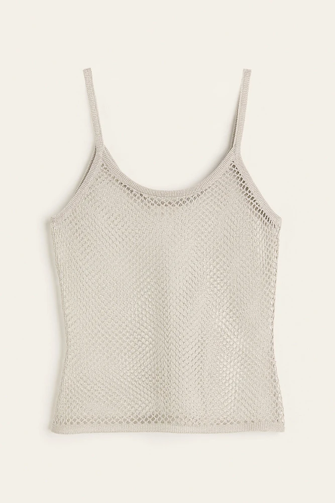 Glittery Net Camisole Top