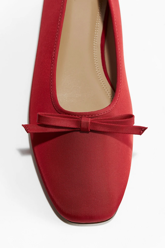 Bow-Detail Ballet Flats