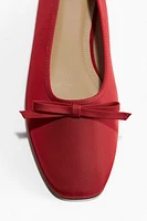 Bow-Detail Ballet Flats