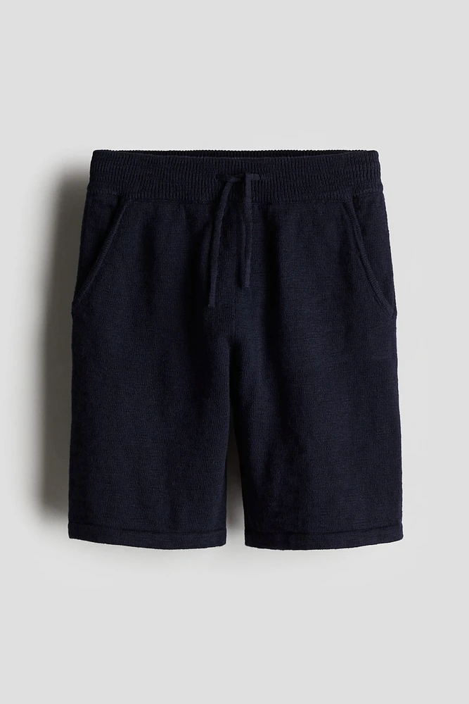 Fine-Knit Cotton Shorts
