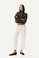 Barrel High Cropped Jeans