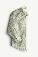 Floral-patterned Poplin Shirt