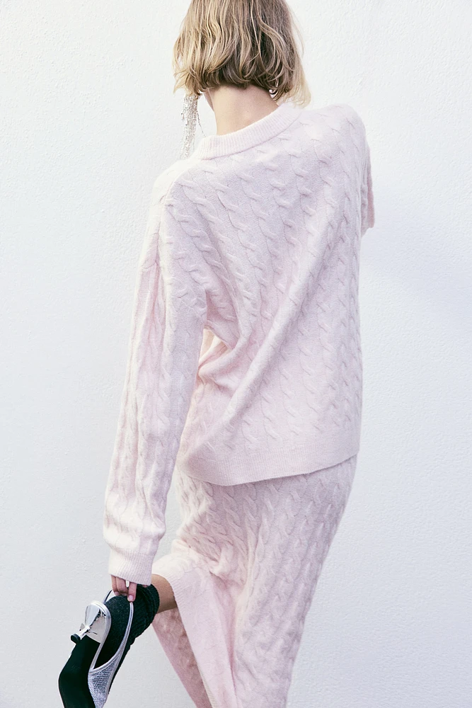 Cable-Knit Sweater