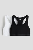 2-pack Cotton Jersey Crop Tops