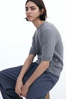 Fine-Knit Cashmere Top