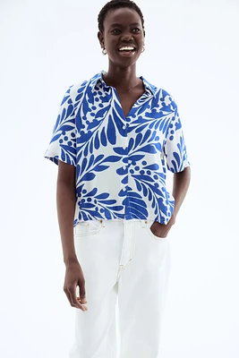 Crinkled Viscose Shirt