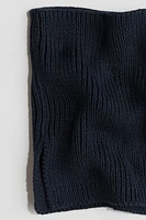 Rib-knit Tube Scarf