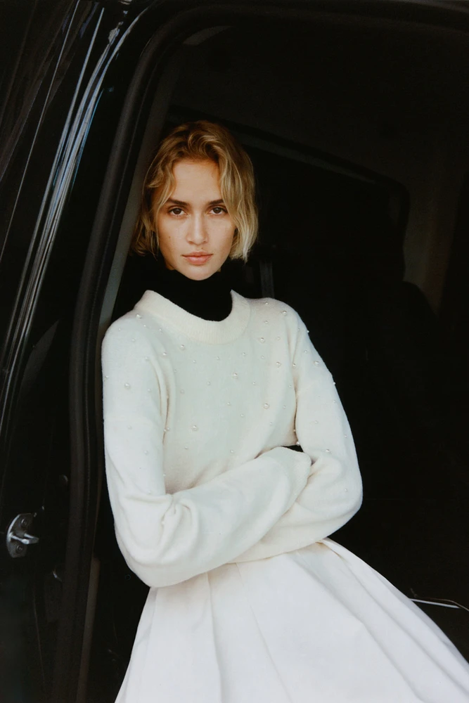 Embellished Sweater