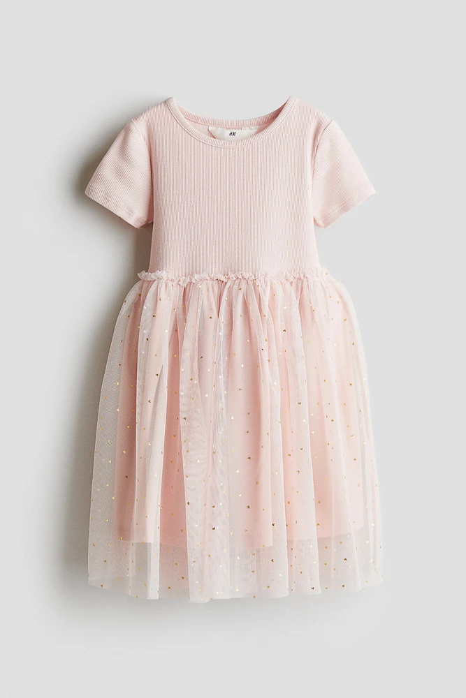 Dress with Tulle Skirt