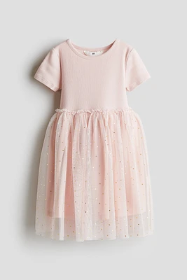 Dress with Tulle Skirt