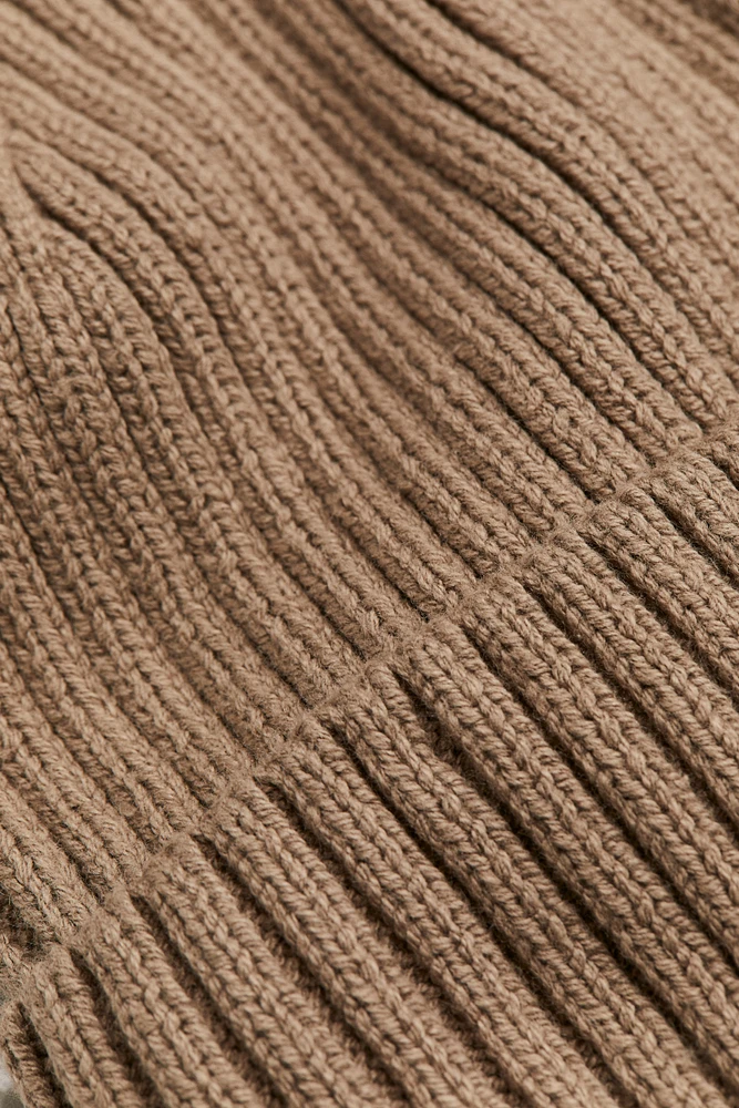 Rib-Knit Beanie