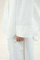 Chemise en coton avec détails de couture