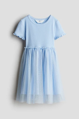 Dress with Tulle Skirt